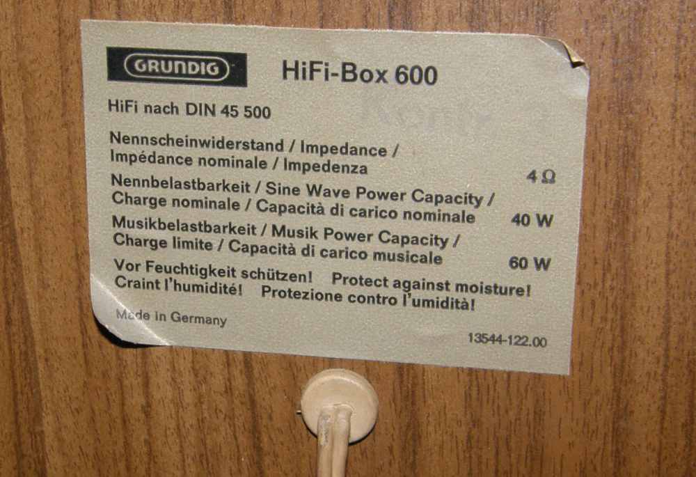 Grundig hifibox 600