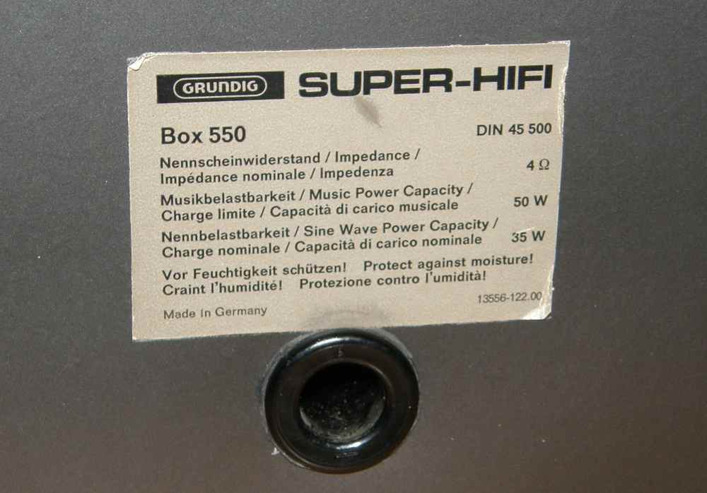 Grundig Super HifiBox 550