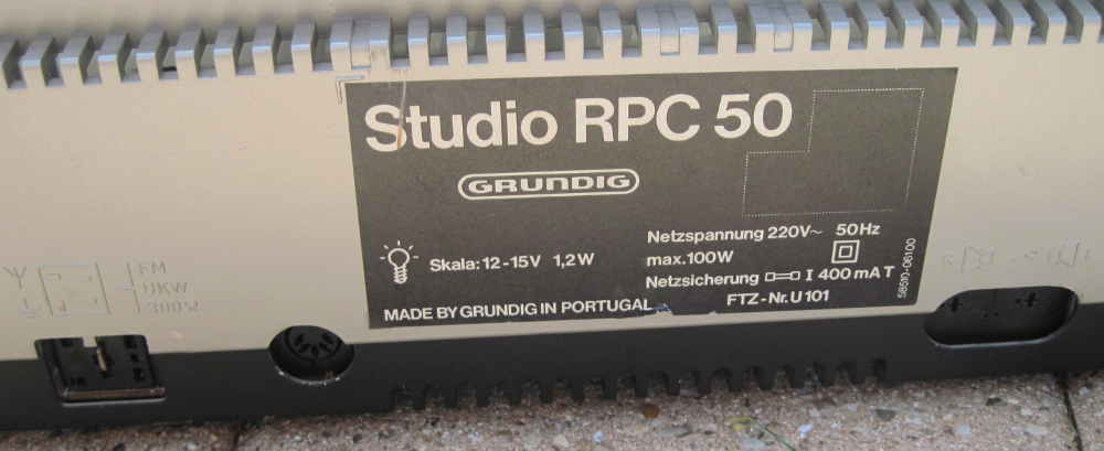 GRUNDIG STUDIO RPC50