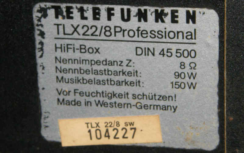Telefunken TLX22/8 Professional