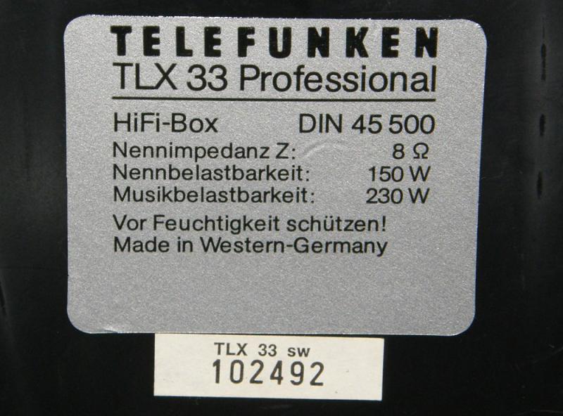 Telefunken TLX33